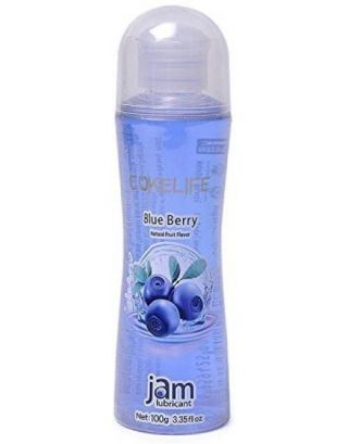 JAM BLUE BERRY NATURAL FRUIT FLAVOR LUBRICANT 100G