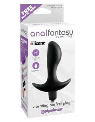 Pipedream - Anal Fantasy Collection Vibrating Perfect Butt Plug (Black)