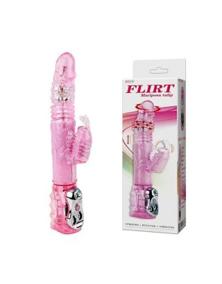 SK Flirt Mariposa Tulip Dragon Pink Dildo