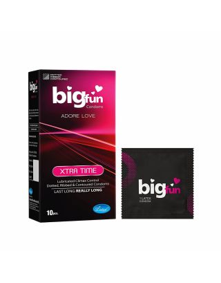 BIGFUN Xtra Time Lubricated Condom 10's