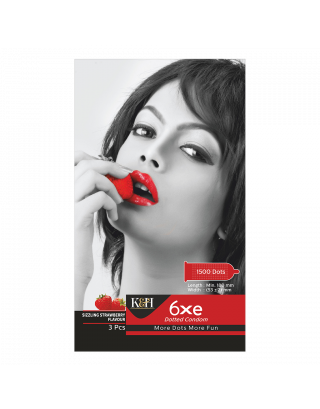 6XE SIZZLING STRAWBERRY CONDOMS 10'S PACK