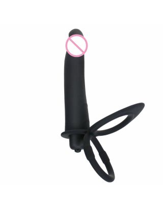 Silicone Double Penetration Penis Vibrator