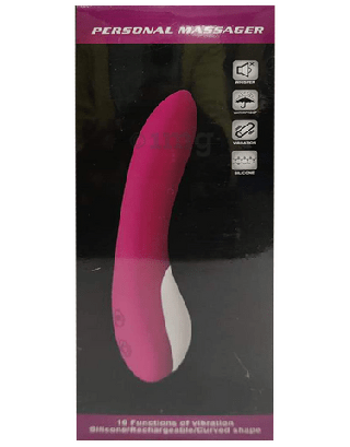 Sk 10 Function Curve Shape Silicone Personal Body Massager Pink