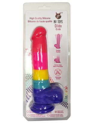 SENKART DILDO GODE SILICONE RAINBOW