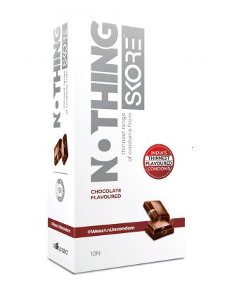 Skore Nothing Thinnest Chocolate flavoured condoms 10's
